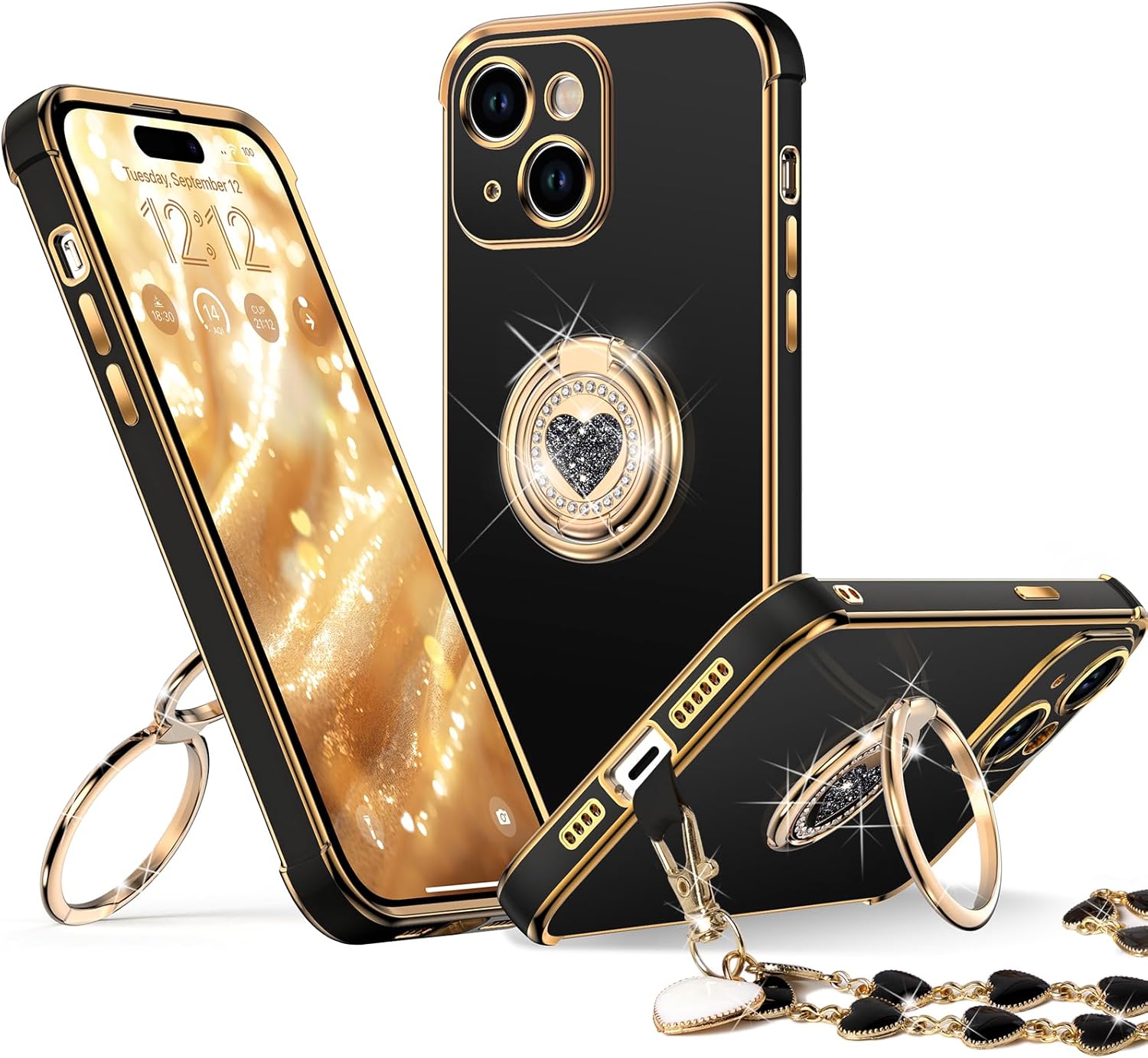 XYZ phone case for iPhone 15 Plus in Black — stylish and protective
