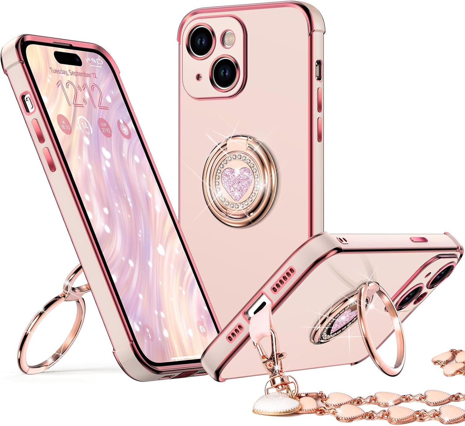 XYZ phone case for iPhone 15 Plus in Pink — stylish and protective