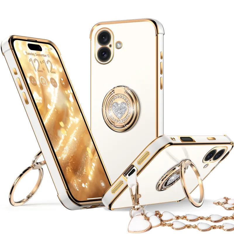XYZ phone case for iPhone 16 Plus in White — stylish and protective