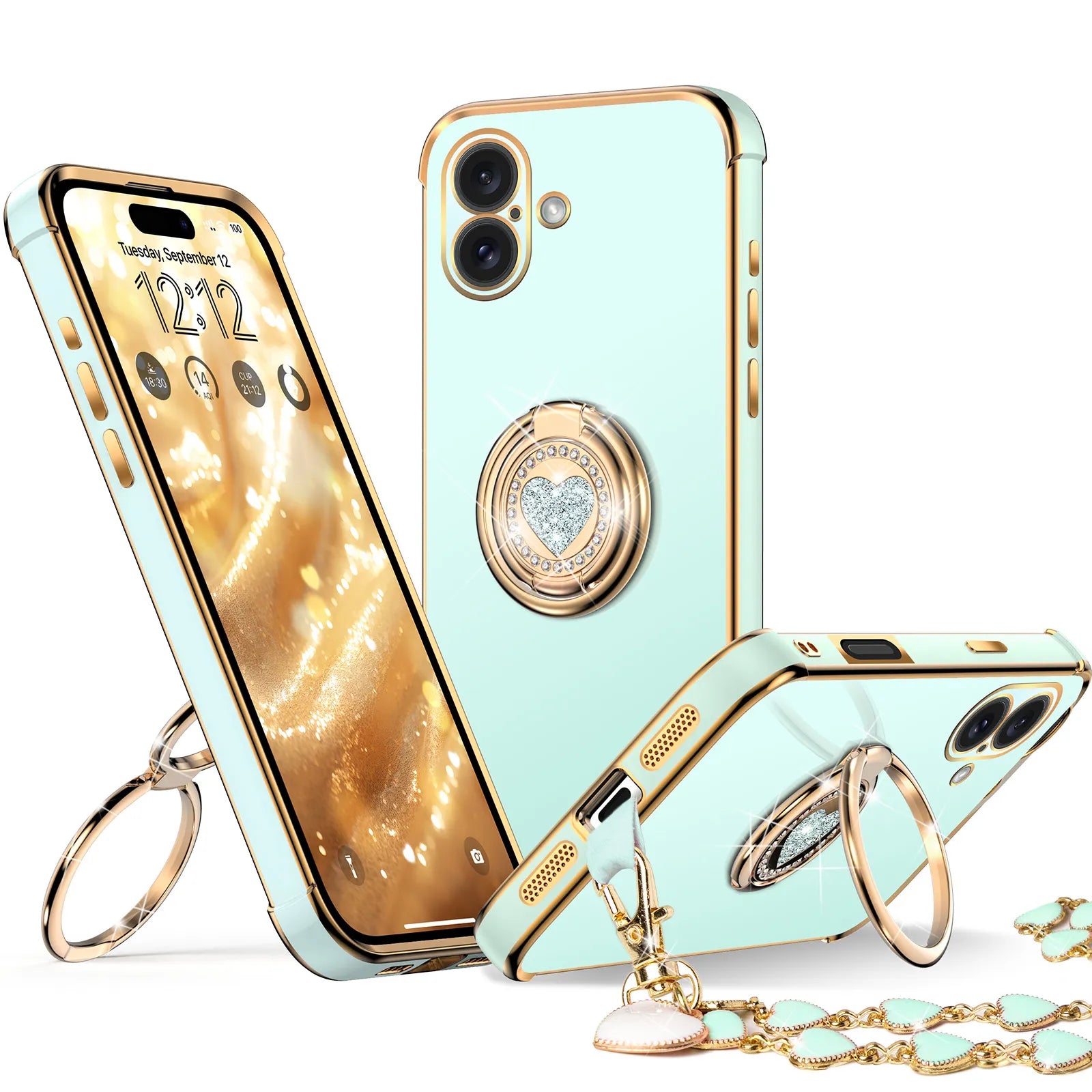 XYZ phone case for iPhone 16 in Green — stylish and protective