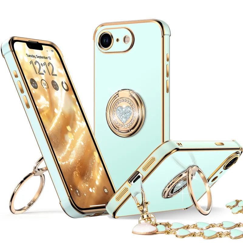 XYZ phone case for iPhone 16 in Green — stylish and protective