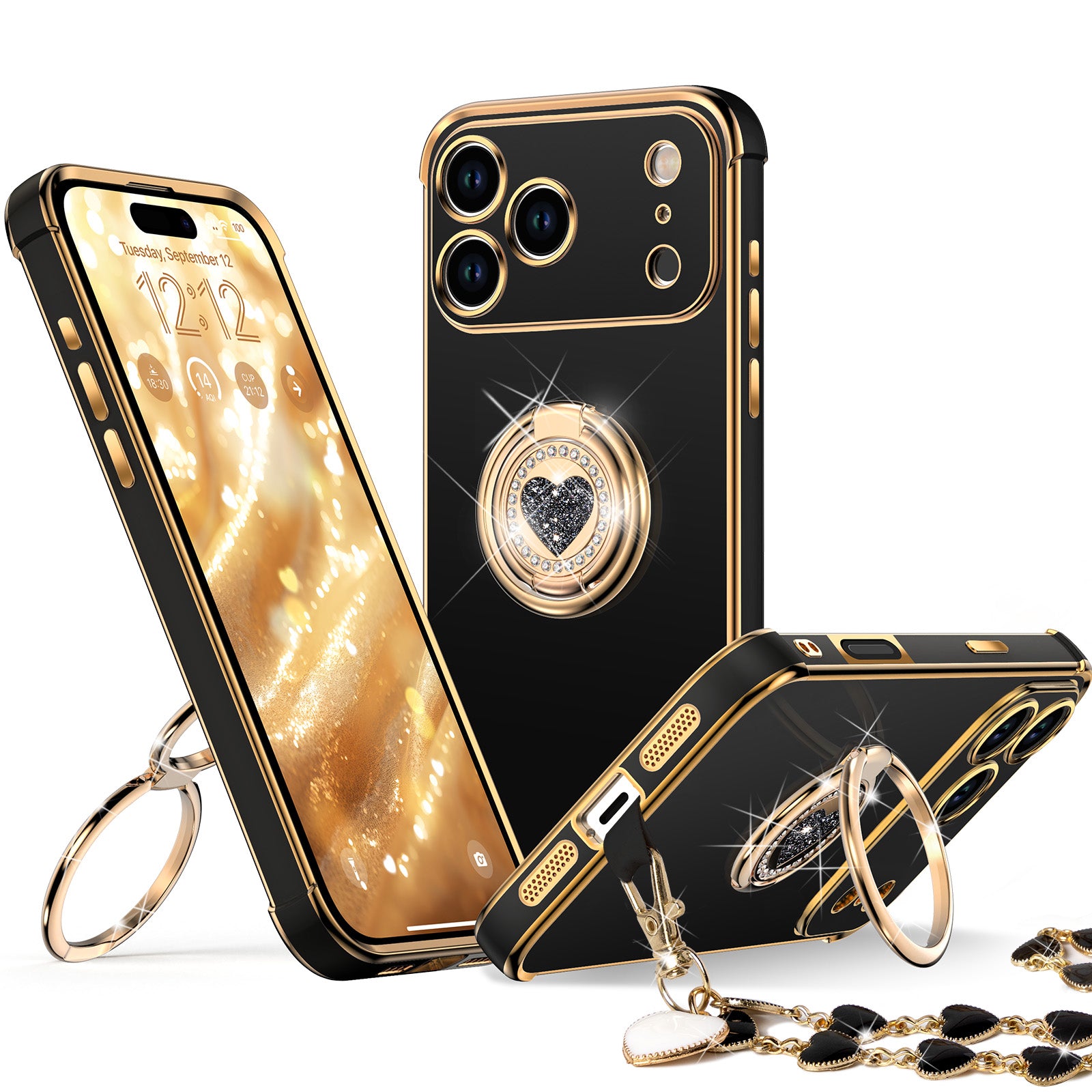 XYZ phone case for iPhone 17 Pro in Black — stylish and protective