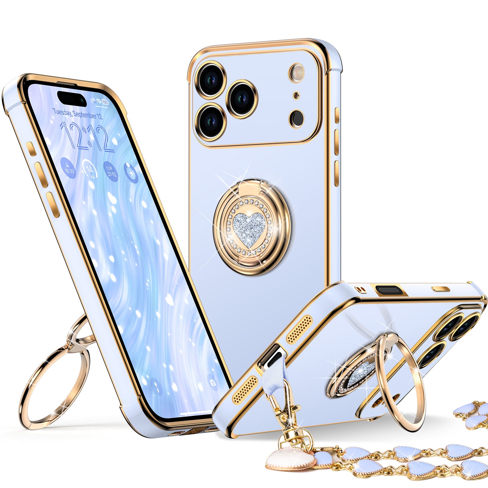 XYZ phone case for iPhone 17 Pro in Blue — stylish and protective