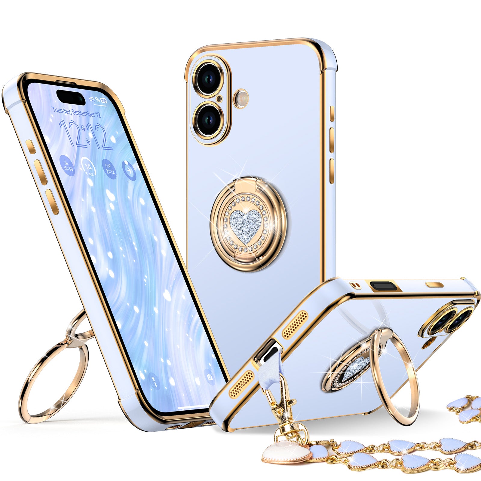 XYZ phone case for iPhone 17 in Blue — stylish and protective