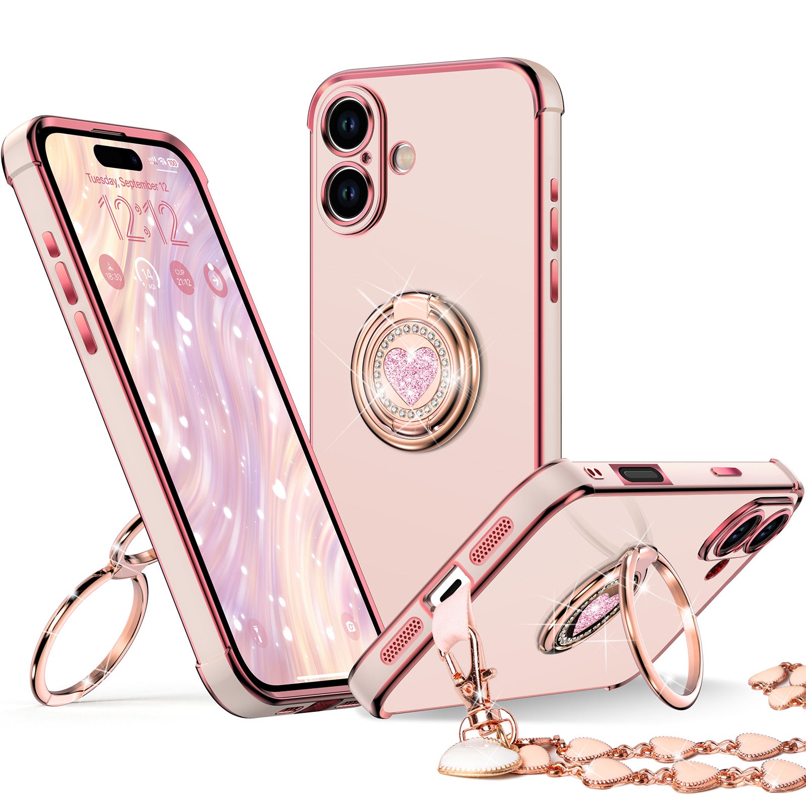 XYZ phone case for iPhone 17 Pro in Pink — stylish and protective