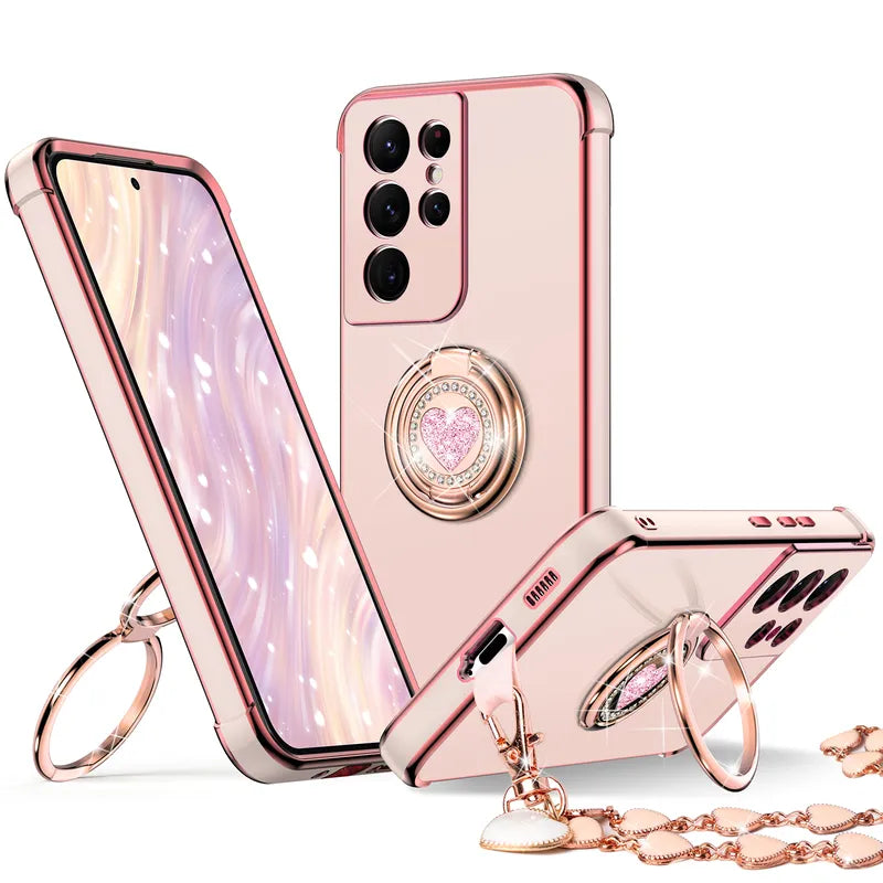 Classic Chrome Phone Case For Samsung S21 Series