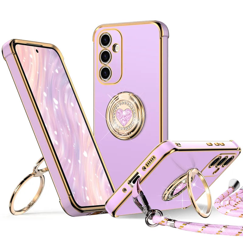 XYZ phone case for Samsung Galaxy S24 in Purple — stylish and protective