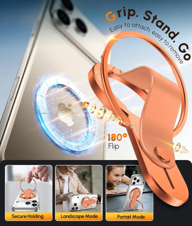 Orange Gripmate 2 on phone