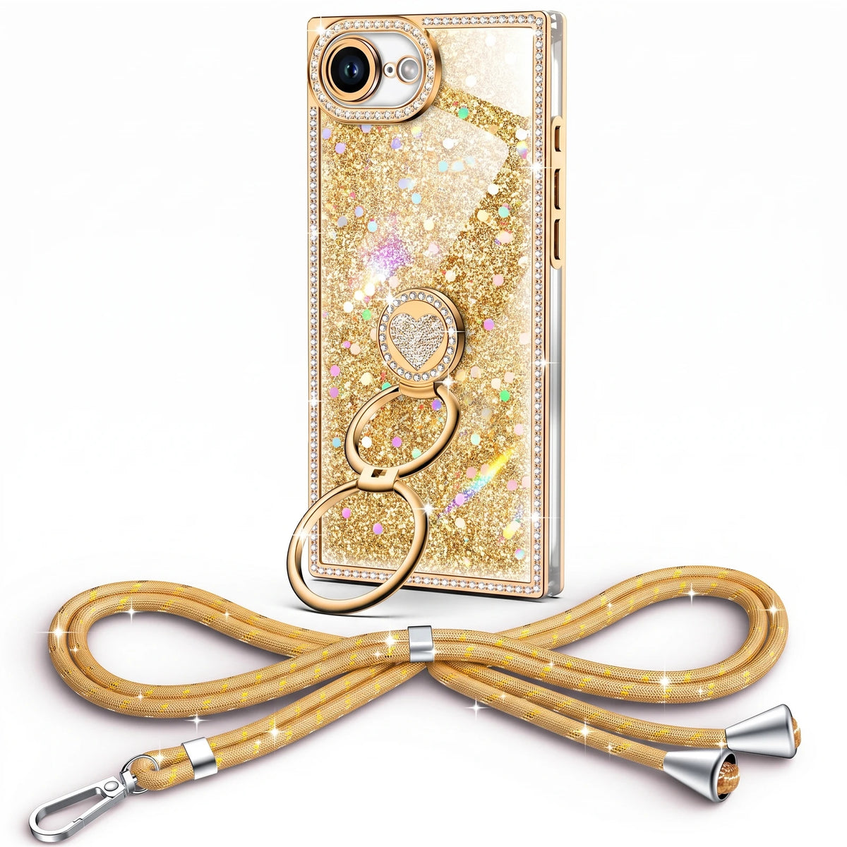 Sparkle Stones Gold iPhone 17e