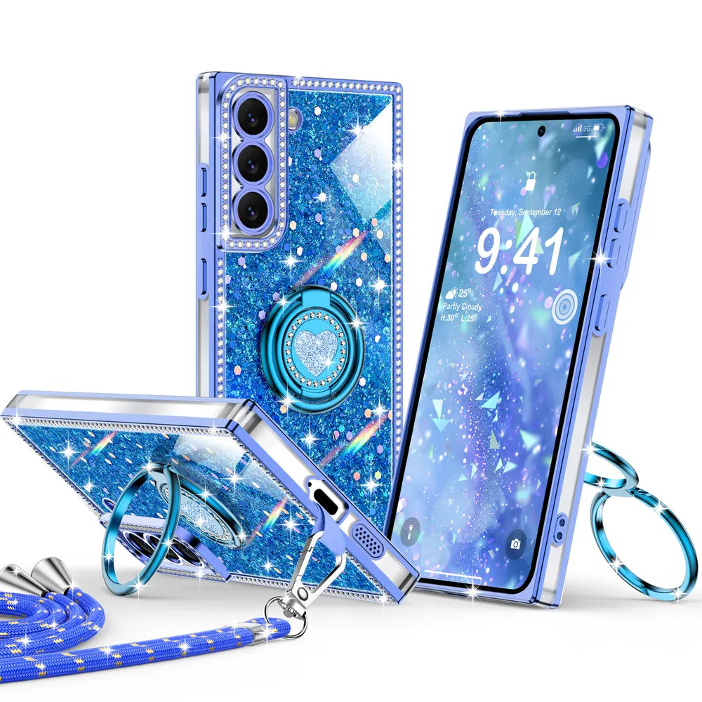 XYZ phone case for Samsung Galaxy S22 in Blue — stylish and protective