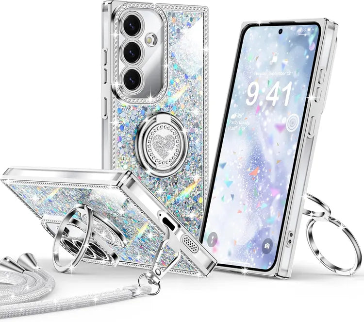 XYZ phone case for Samsung Galaxy S24 Plus in Silver — stylish and protective