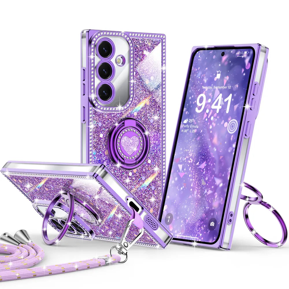XYZ phone case for Samsung Galaxy S24 in Purple — stylish and protective