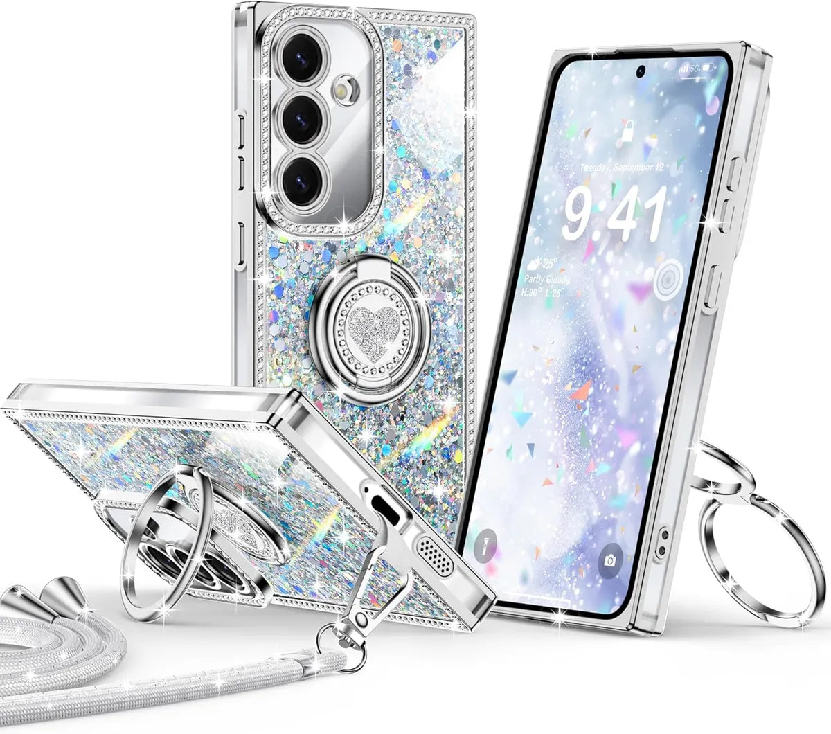 Sparkle Stones Phone Case For Samsung S25 Series