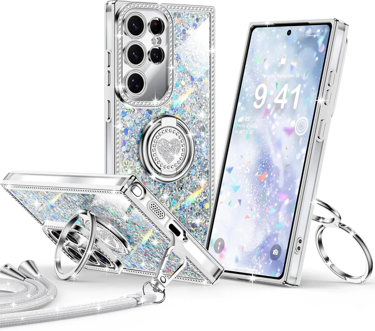 XYZ phone case for Samsung Galaxy S25 Ultra in Silver — stylish and protective