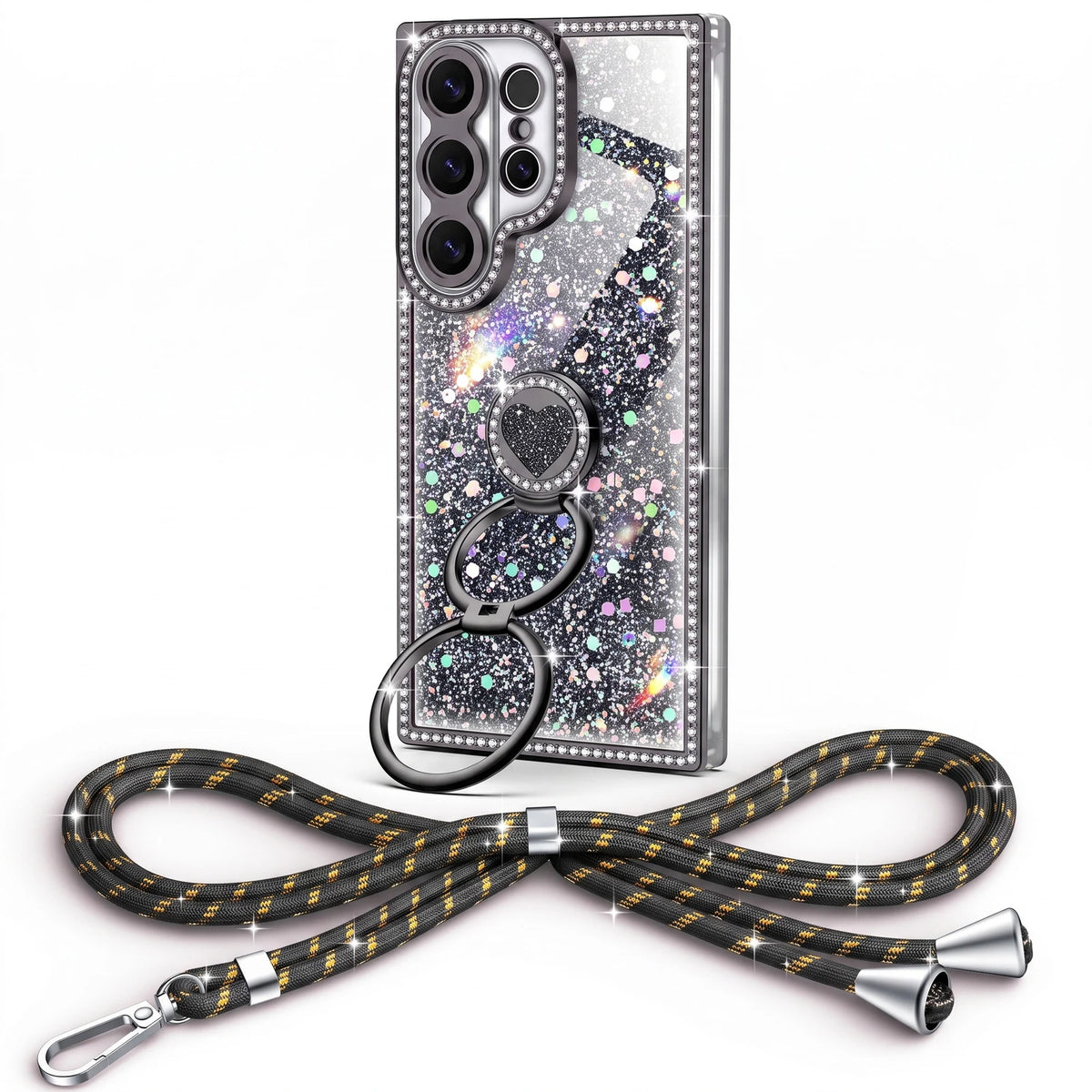 Sparkle Stones Black Galaxy S26 Ultra