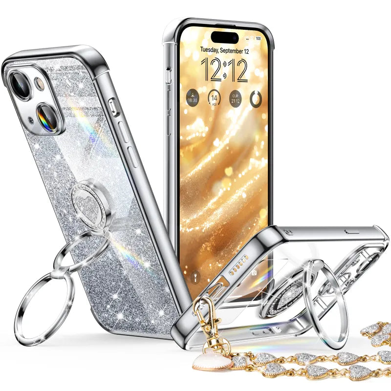 XYZ phone case for iPhone 15 Plus in Silver — stylish and protective