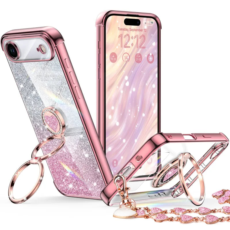 XYZ phone case for iPhone 17 in Rose Gold — stylish and protective