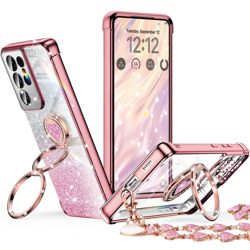 XYZ phone case for Samsung Galaxy S21 in Rose Gold — stylish and protective