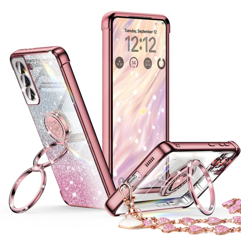 XYZ phone case for Samsung Galaxy S22 in Rose Gold — stylish and protective