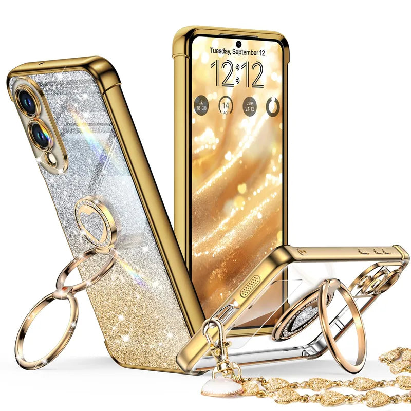 XYZ phone case for Samsung Galaxy S25 in Gold — stylish and protective