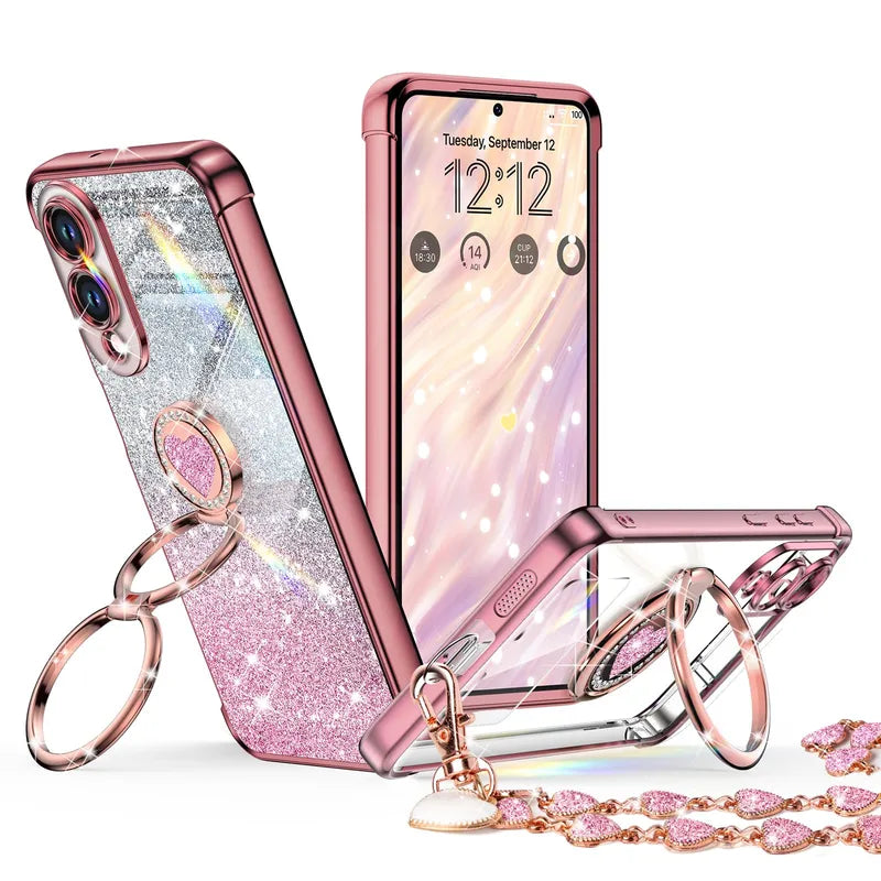 XYZ phone case for Samsung Galaxy S25 in Rose Gold — stylish and protective
