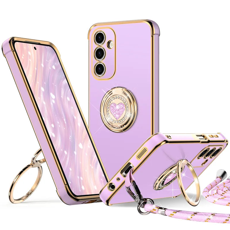 Classic Chrome Phone Case For Samsung A Series