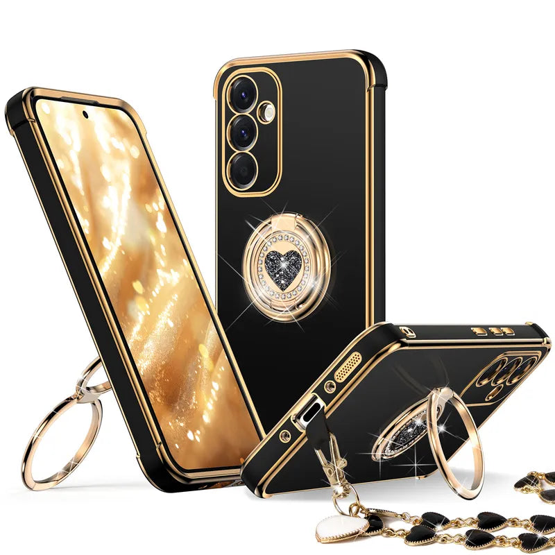 Classic Chrome Phone Case For Samsung A36 Series