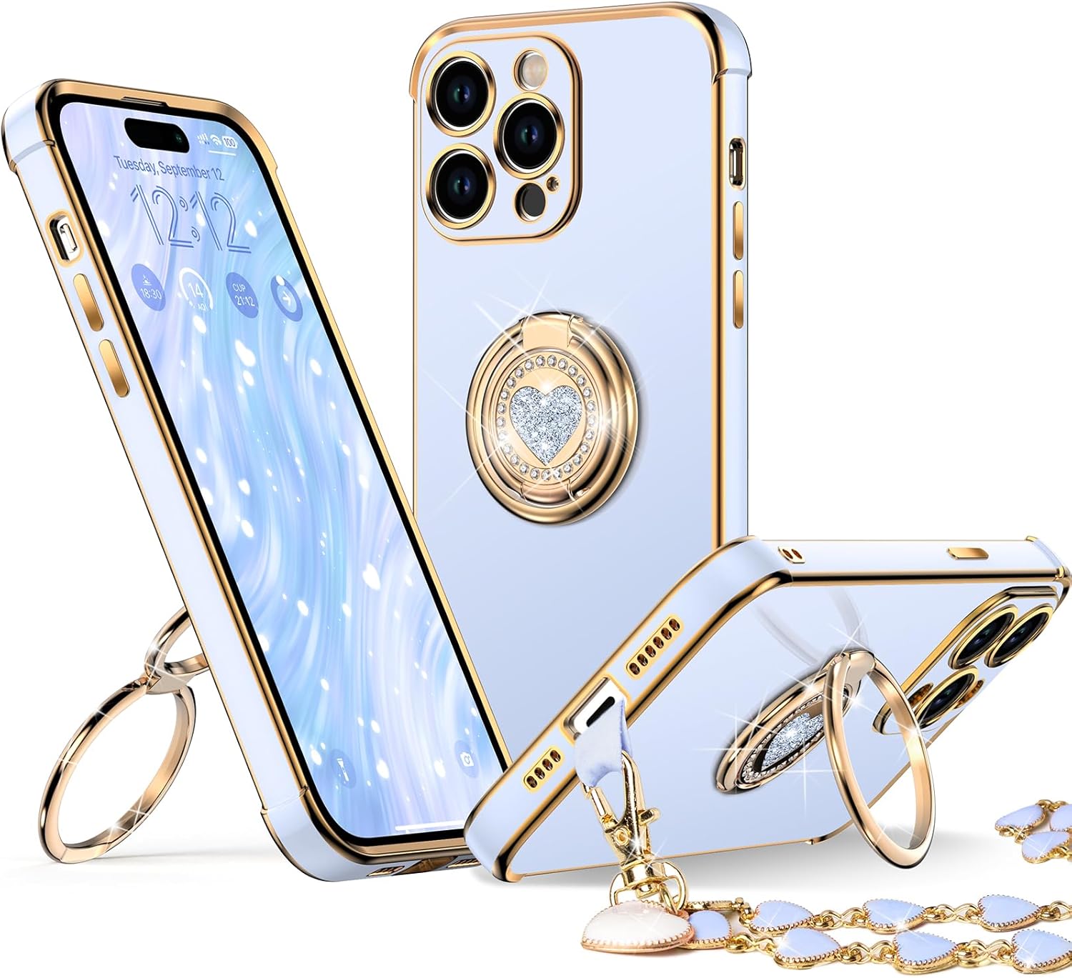 XYZ phone case for iPhone 15 Pro in Blue — stylish and protective
