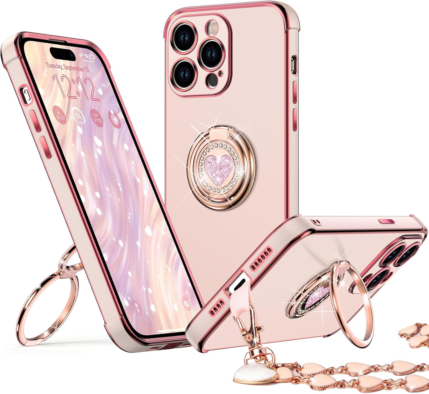 XYZ phone case for iPhone 15 Pro in Pink — stylish and protective