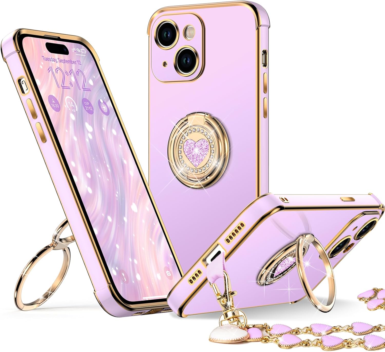XYZ phone case for iPhone 15 Pro in Purple — stylish and protective