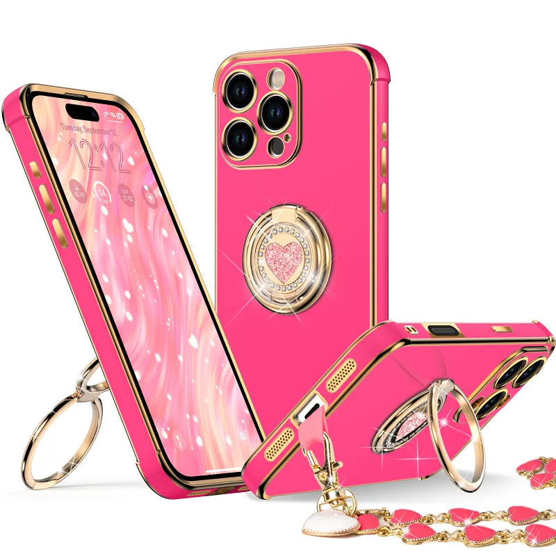 XYZ phone case for iPhone 16 Pro in Hot Pink — stylish and protective
