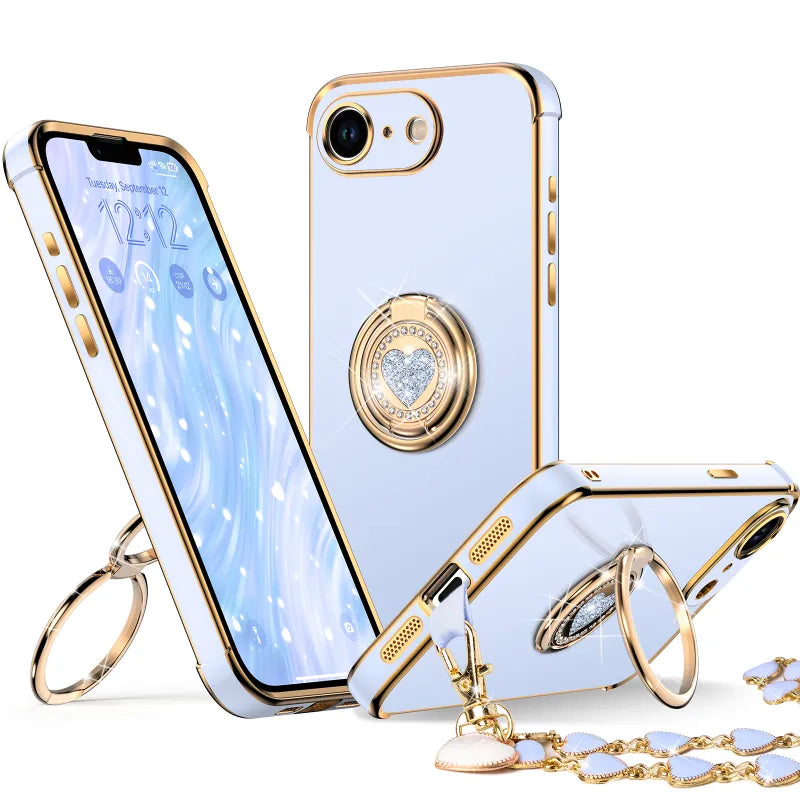 XYZ phone case for iPhone 16 in Blue — stylish and protective