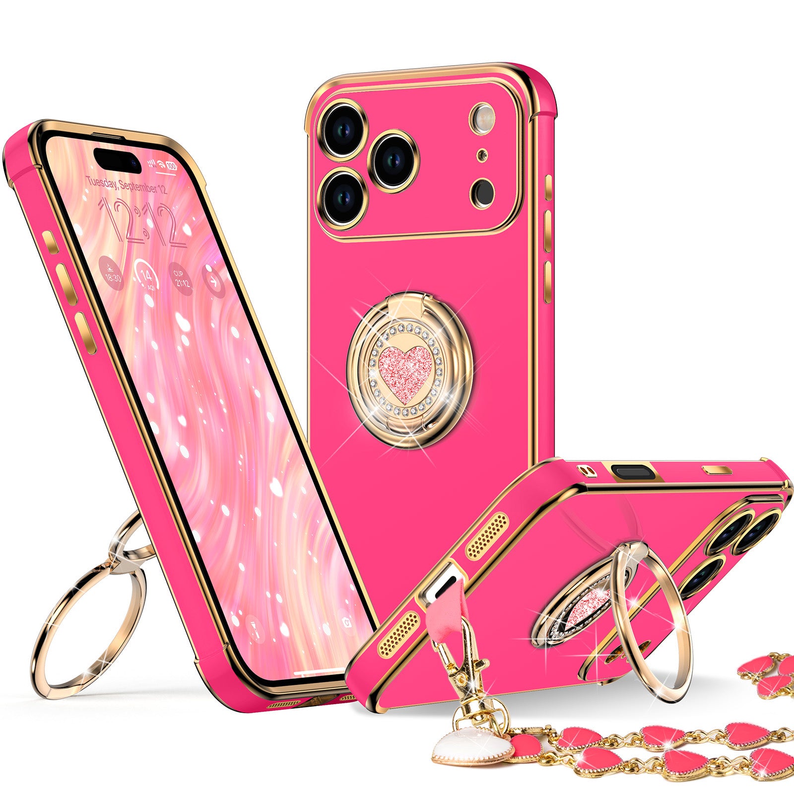 XYZ phone case for iPhone 17 Pro in Hot Pink — stylish and protective