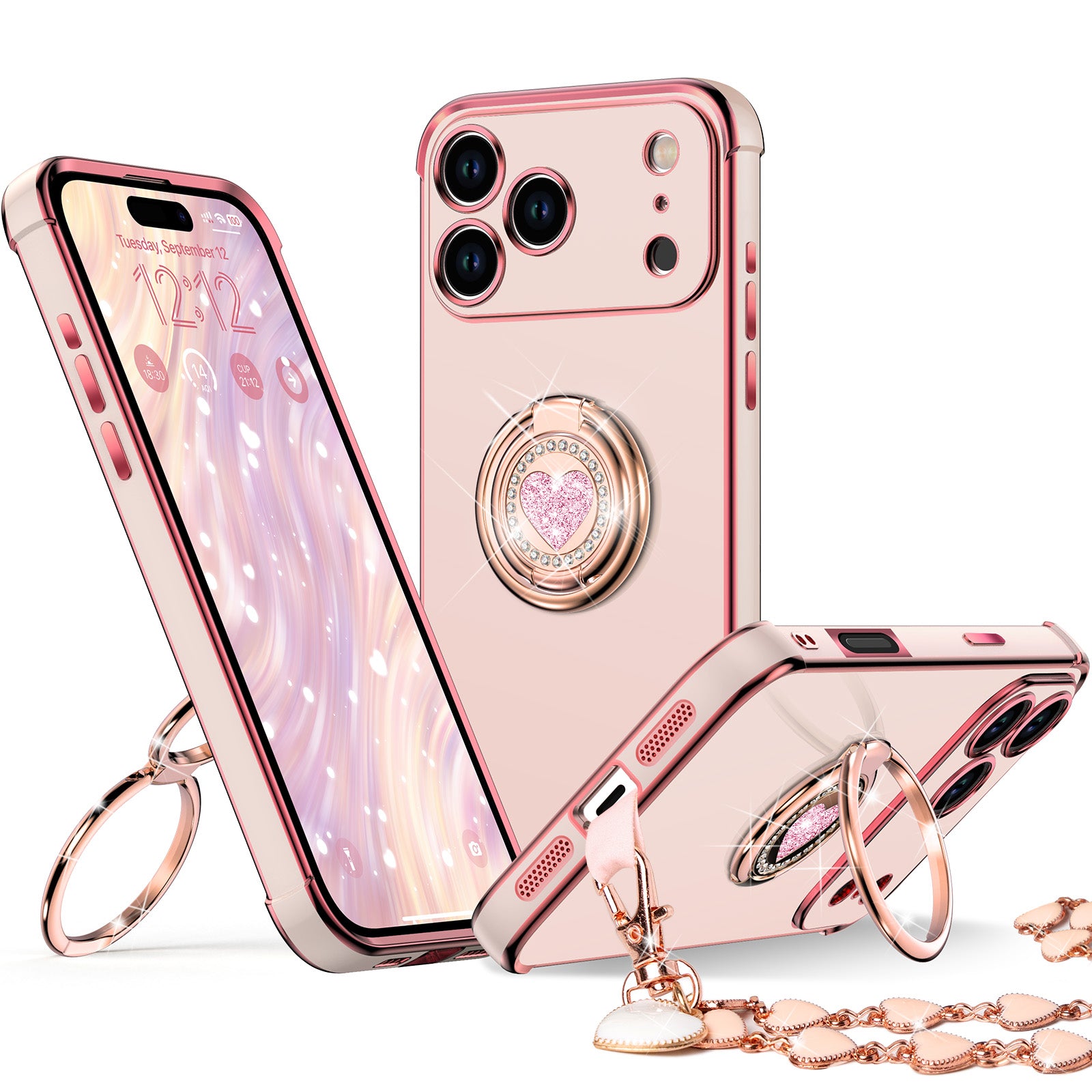 XYZ phone case for iPhone 17 Pro in Pink — stylish and protective