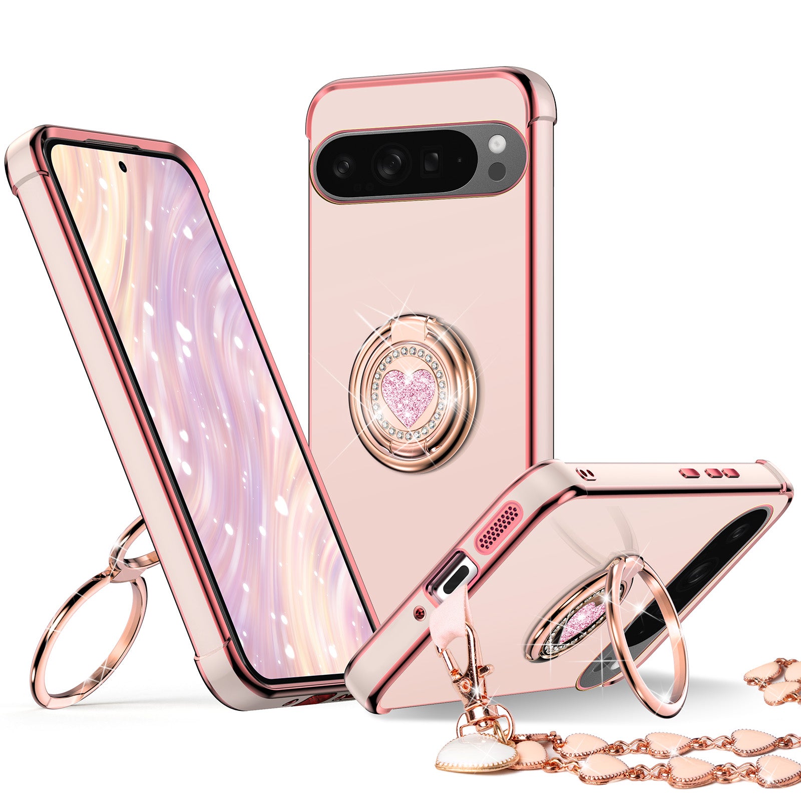 XYZ phone case for Google Pixel 9 Pro in Pink — stylish and protective