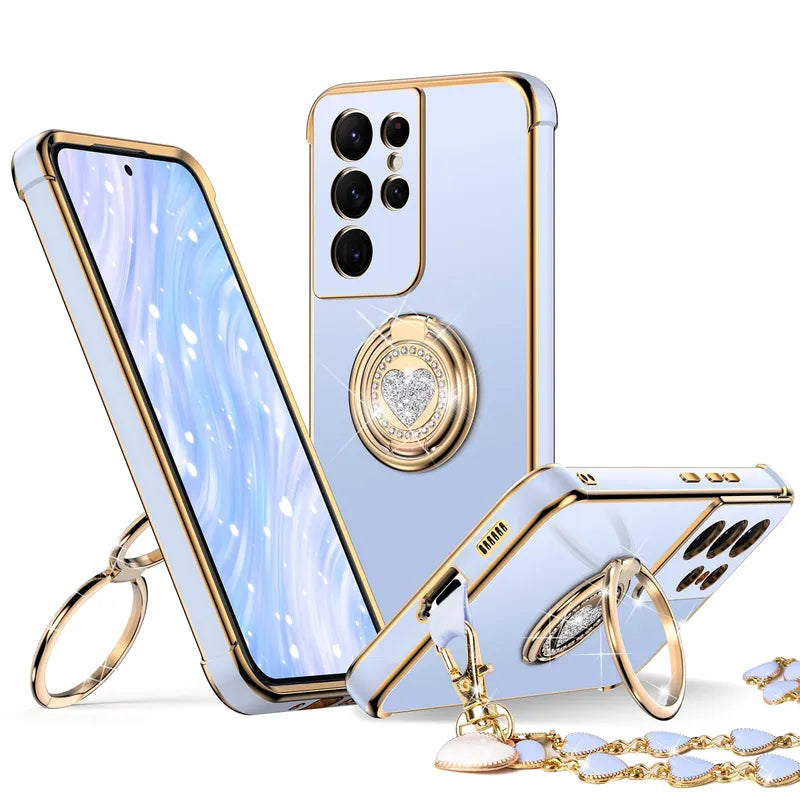 Classic Chrome Phone Case For Samsung S21 Series