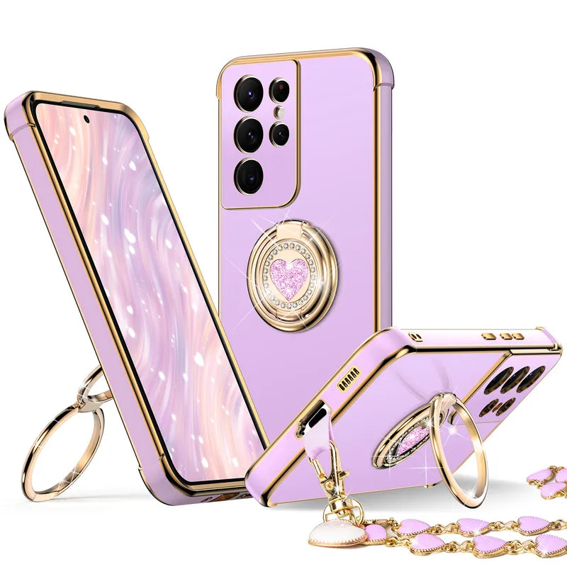 Classic Chrome Phone Case For Samsung S21 Series