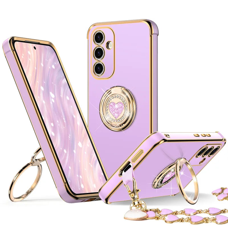 XYZ phone case for Samsung Galaxy S24 in Purple — stylish and protective