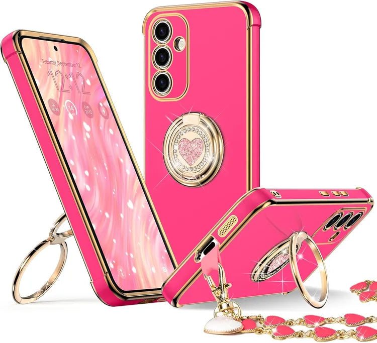XYZ phone case for Samsung Galaxy S25 in Hot Pink — stylish and protective