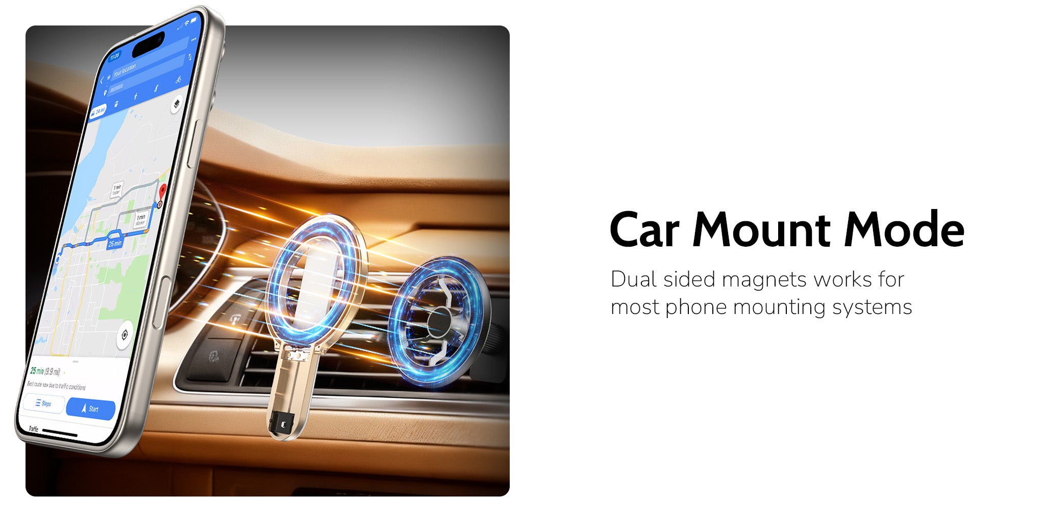 GripMate Magnetic Phone Loop Grip — comfortable one-handed hold with MagSafe