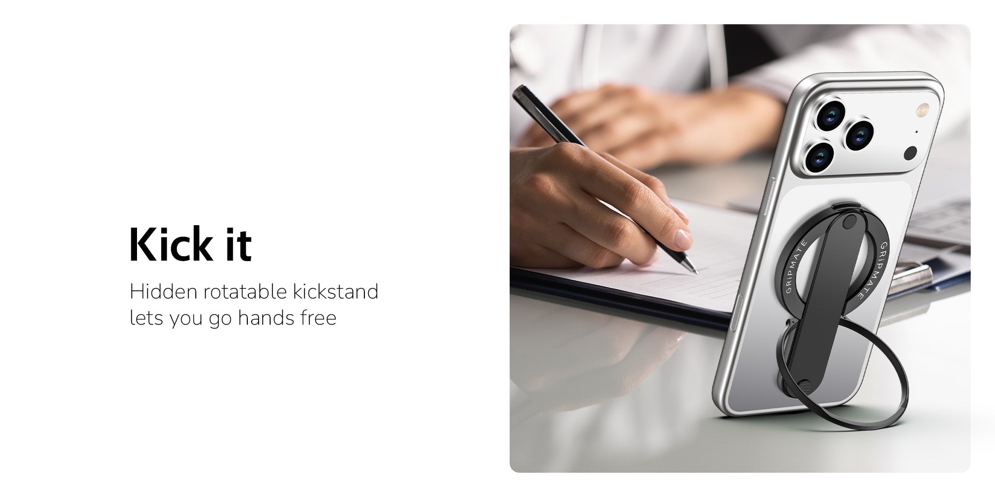 GripMate Magnetic Phone Loop Grip — comfortable one-handed hold with MagSafe