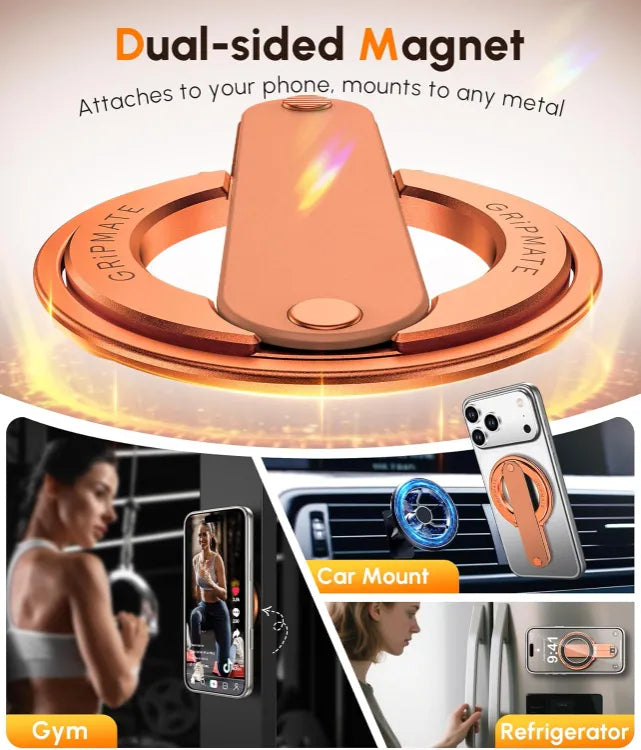 Orange Gripmate 2 kickstand extended
