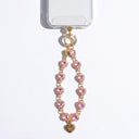 Heartstring Crystal Phone Charm Wristlet Strap
