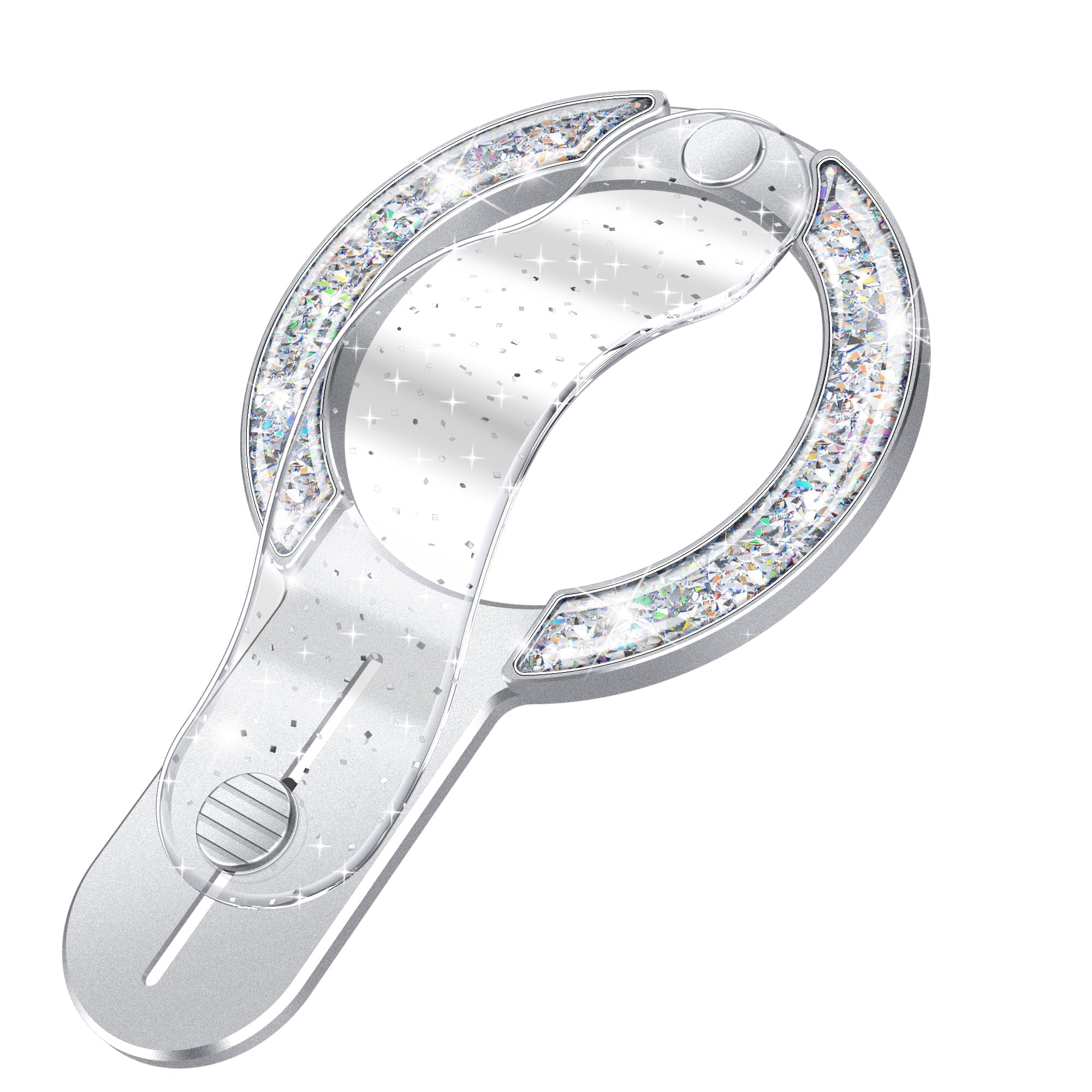 Glitter Silver Gripmate 1 phone loop grip