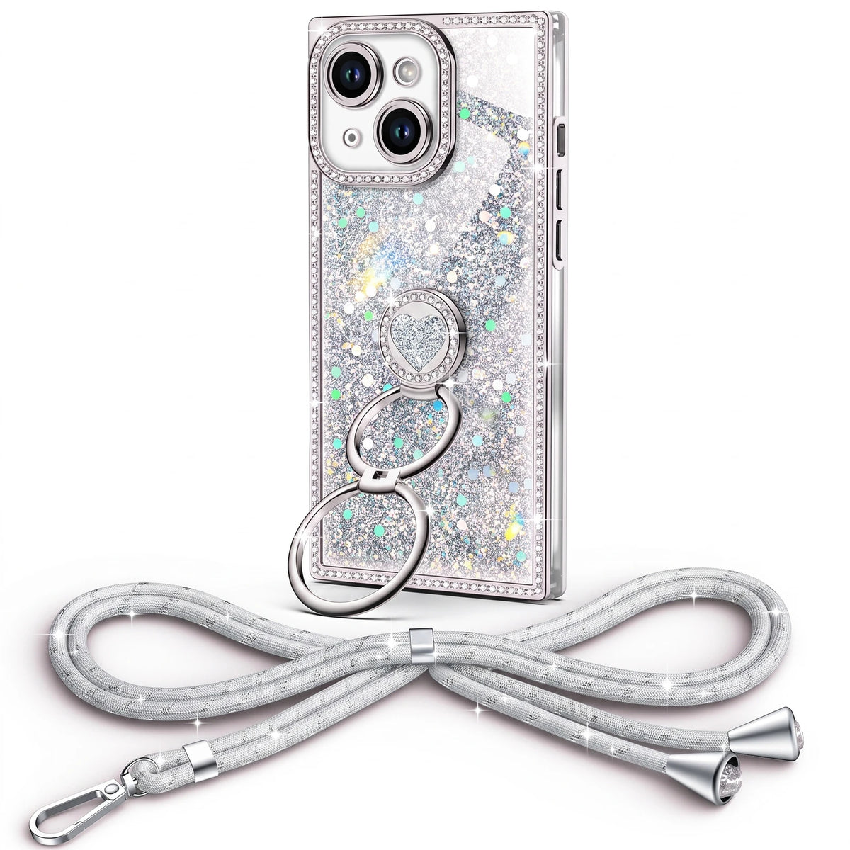 Sparkle Stones Silver iPhone 13