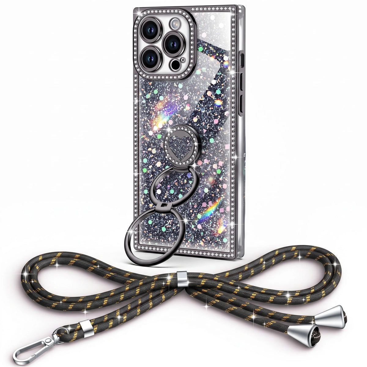 Sparkle Stones Black iPhone 14 Pro Max