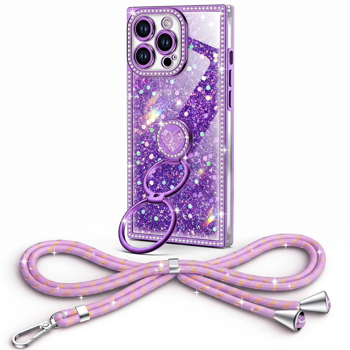 Sparkle Stones Purple iPhone 14 Pro Max