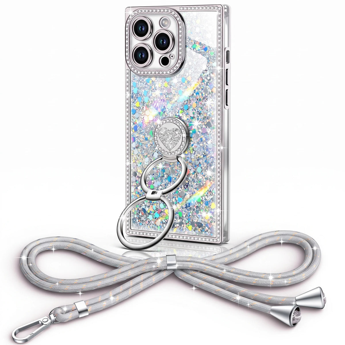 Sparkle Stones Silver iPhone 14 Pro Max