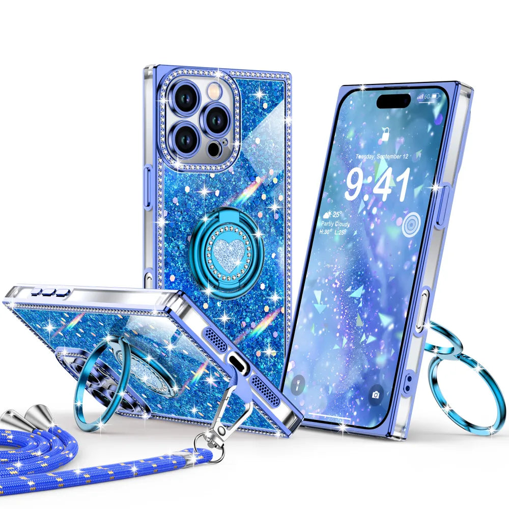 XYZ phone case for iPhone 16 Pro Max in Blue — stylish and protective