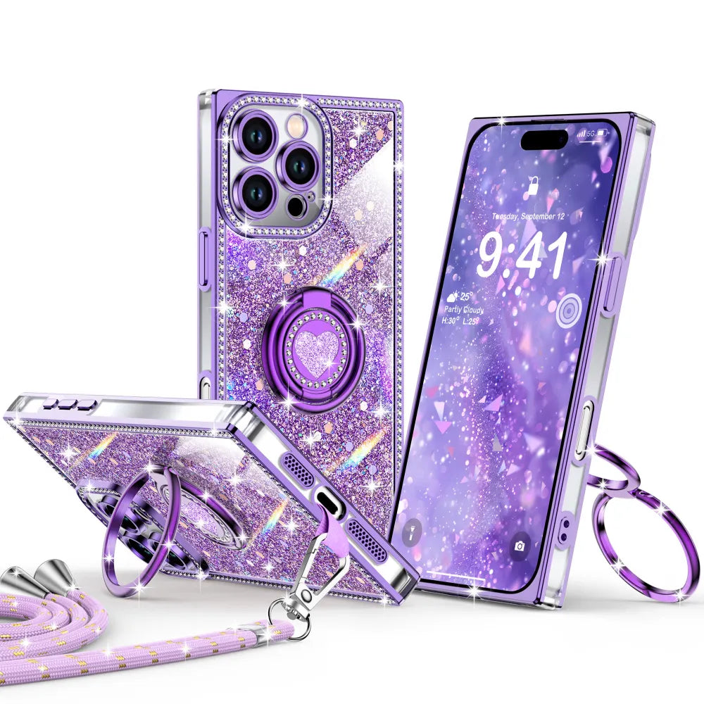 XYZ phone case for iPhone 16 Pro Max in Purple — stylish and protective